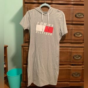 Tommy Hilfiger Sport Logo T-Shirt Dress w Hoodie